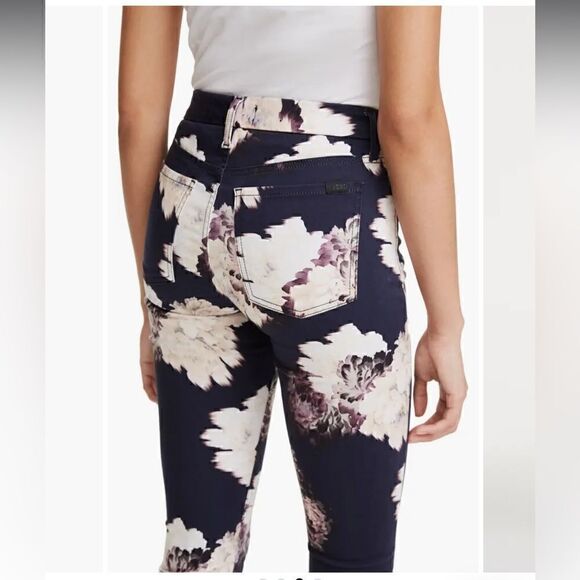 JEN7 by 7 For All Mankind Floral Print Ankle Skinny Jeans - Picture 3 of 14
